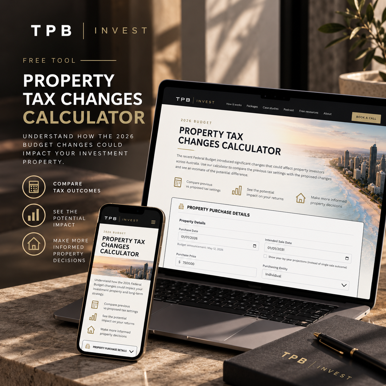 Property tax changes calculator